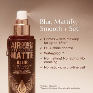 Charlotte Tilbury Airbrush Flawless Setting Spray Matte | Maliha Beauty