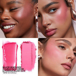 Patrick Ta Major Headlines Double-Take Crème & Powder Blush Duo | Maliha Beauty