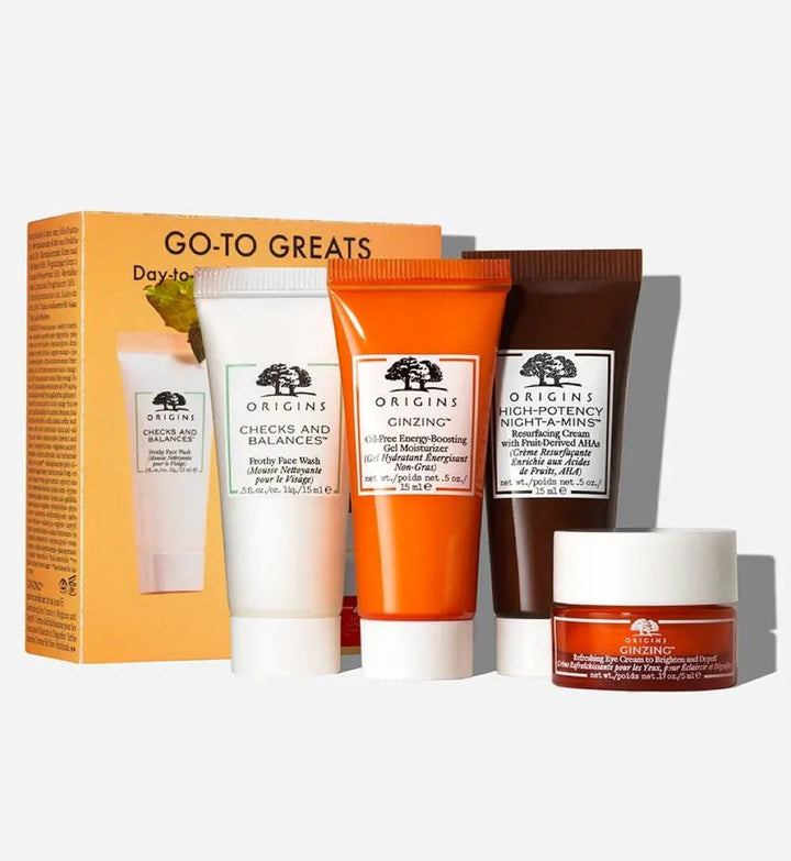 Origins Go-To Greats – Day-to-Night Skincare Essentials Set Maliha Beauty