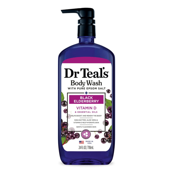 Dr Teal’s Body Wash - Black Elderberry with Vitamin D |710ML Maliha Beauty