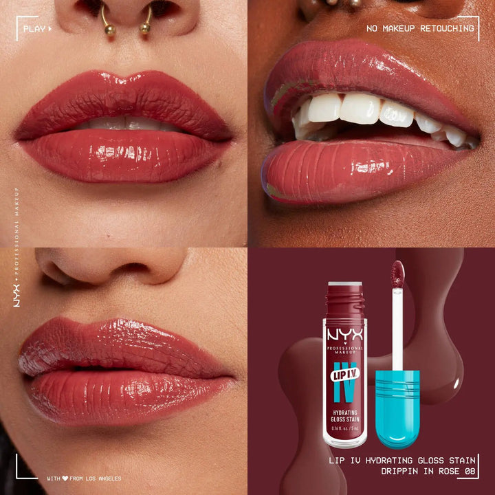 NYX Lip I.V. Hydrating Gloss Stain Maliha Beauty