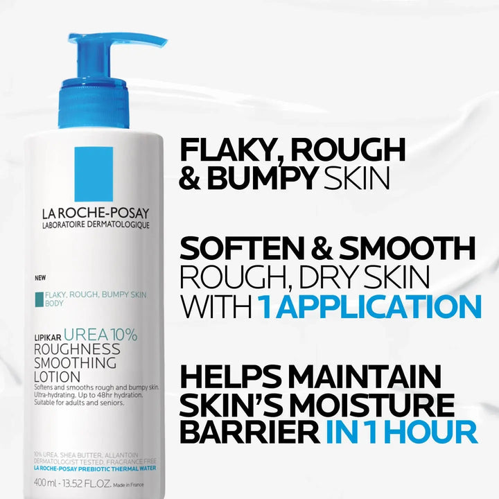 La Roche-Posay – Lipikar Urea 10% Roughness Smoothing Lotion|400ML Maliha Beauty