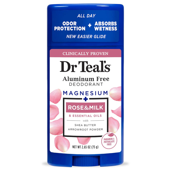 Dr Teal’s Aluminum Free Deodorant – Rose & Milk|75G