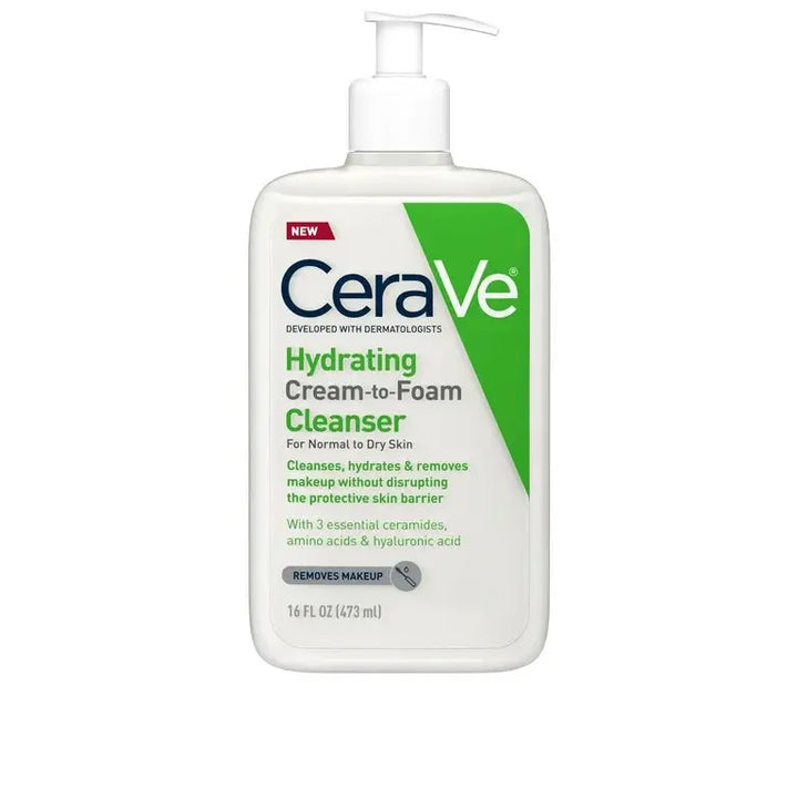CeraVe Hydrating Cream-to-Foam Cleanser Maliha Beauty