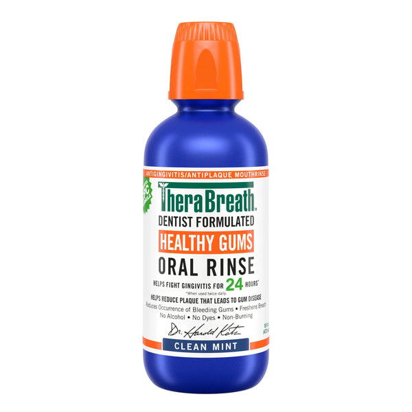 TheraBreath Healthy Gums Oral Rinse - Clean Mint|16OZ Maliha Beauty
