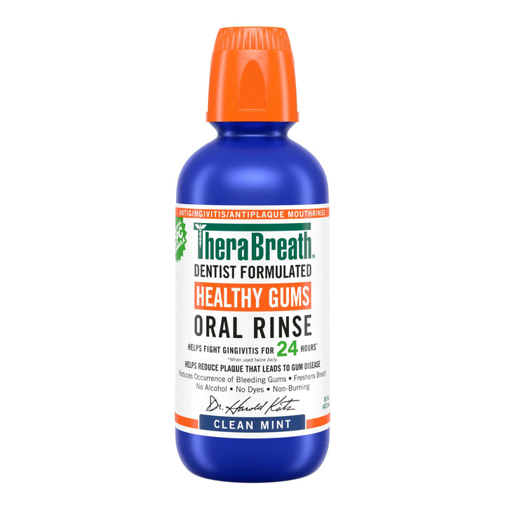 TheraBreath Healthy Gums Oral Rinse - Clean Mint|16OZ Maliha Beauty