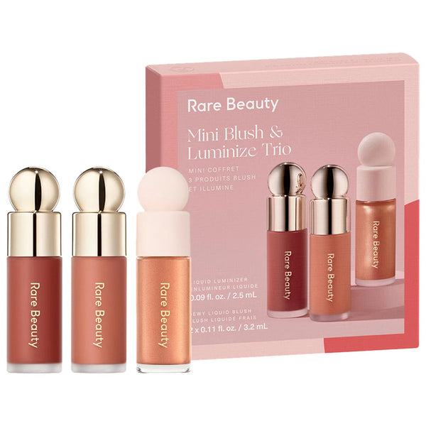Rare Beauty Mini Blush & Luminize Trio Maliha Beauty