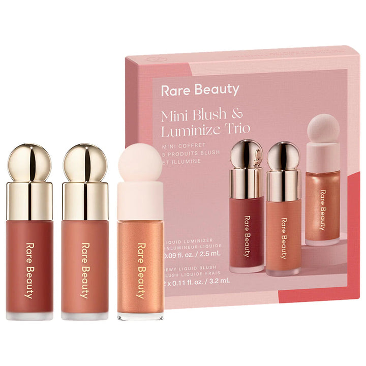 Rare Beauty Mini Blush & Luminize Trio Maliha Beauty