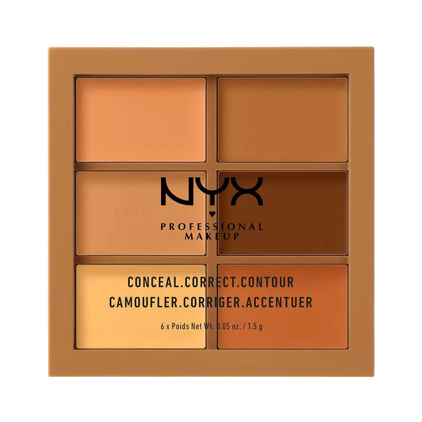 NYX Conceal, Correct, Contour Palette – Medium/Deep Maliha Beauty