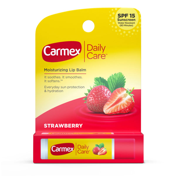 Carmex Daily Care Moisturizing Lip Balm – Strawberry (SPF 15)