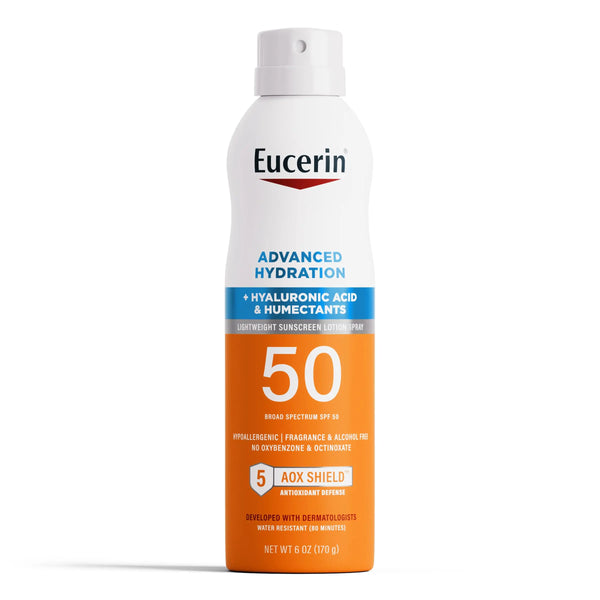 Eucerin Advanced Hydration SPF 50 Spray – بخاخ مرطب للجسم|170G Maliha Beauty