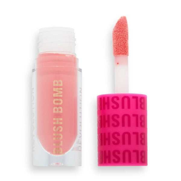 Revolution Blush Bomb Liquid Dolly Rose Maliha Beauty
