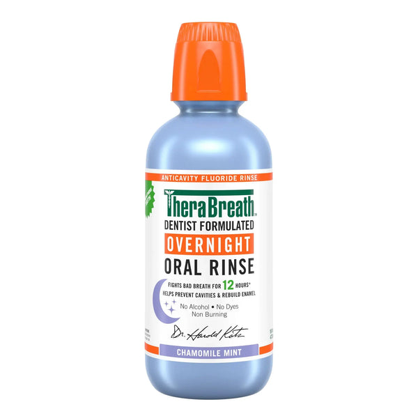 TheraBreath Whitening Fresh Breath Oral Rinse – Dazzling Mint|16OZ Maliha Beauty