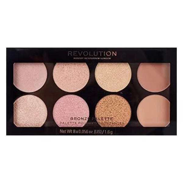 Revolution Ultra Bronze Face Palette – Golden Sugar 2: Rose Gold Maliha Beauty