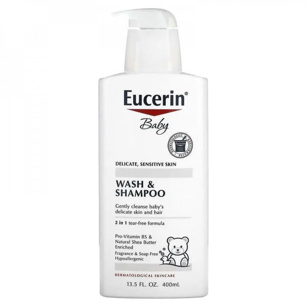 Eucerin Baby Wash & Shampoo 2-in-1|400ML Maliha Beauty