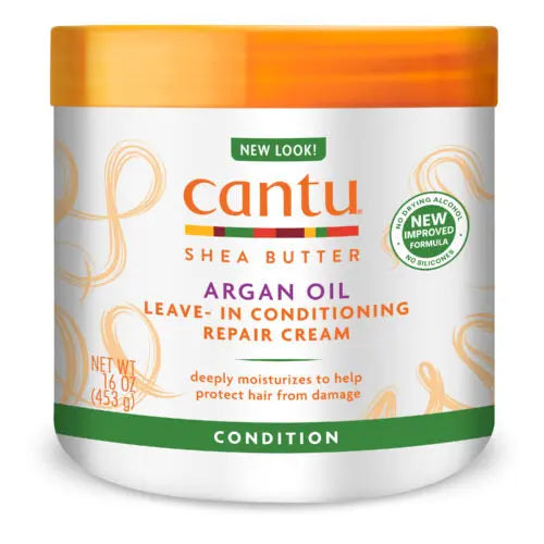 Cantu Argan Oil Leave-In Conditioning Repair Cream| 16OZ Maliha Beauty