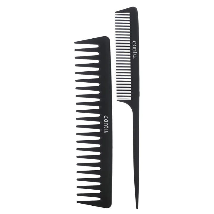 Cantu Carbon Comb Set – Heat Style Maliha Beauty