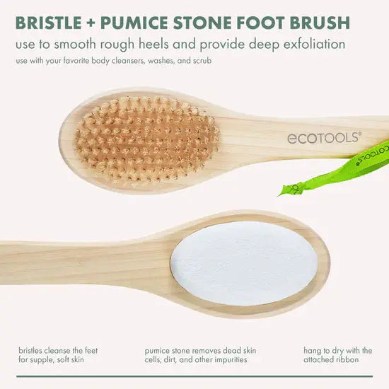 EcoTools – Bristle + Pumice Stone Foot Brush Maliha Beauty