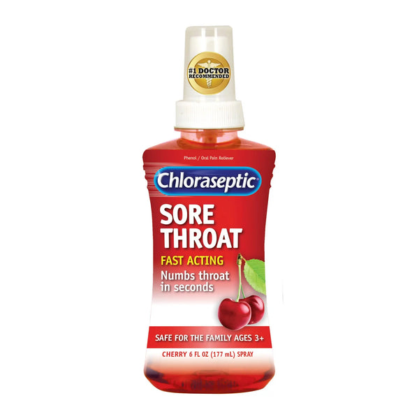 Chloraseptic Sore Throat Spray – Cherry Flavor|6FL.OZ Maliha Beauty