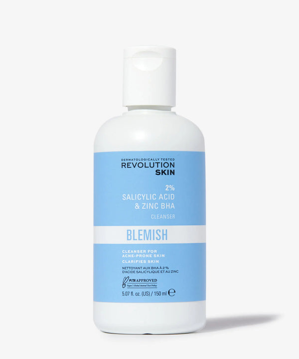Revolution 2% Salicylic Acid & Zinc BHA Cleanser|150ML Maliha Beauty