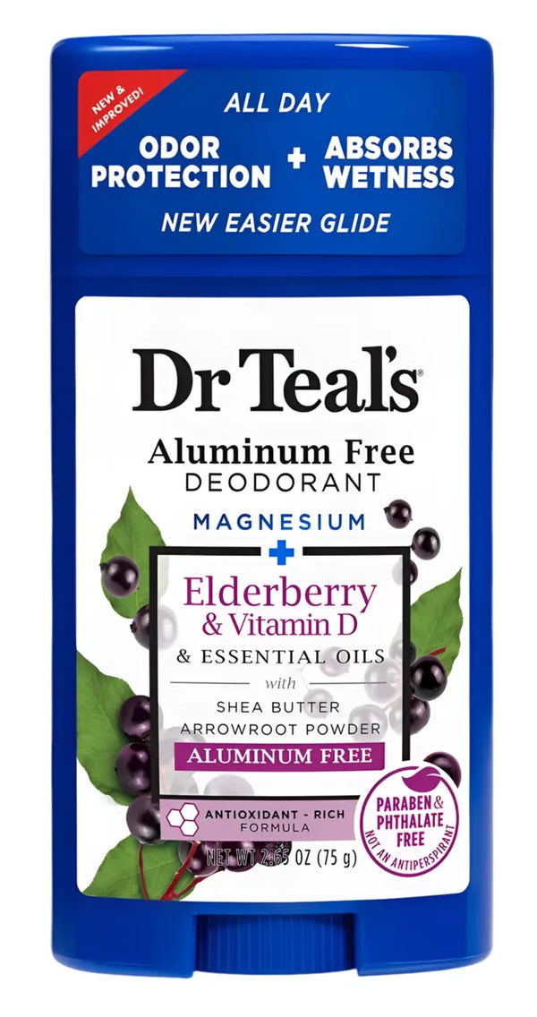 Dr Teal’s Aluminum Free Deodorant – Elderberry & Vitamin D|75G Maliha Beauty