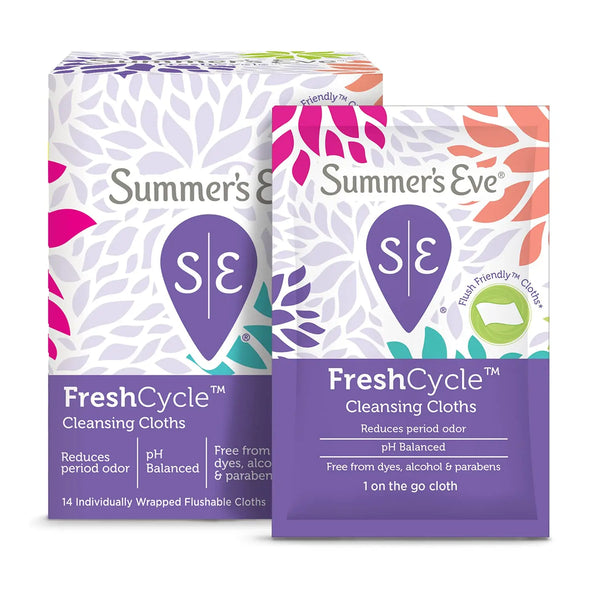 Summer’s Eve FreshCycle Cleansing Cloths Maliha Beauty
