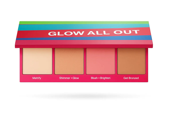 Glow All Out Face Palette For Light To Medium Skin Tones Maliha Beauty