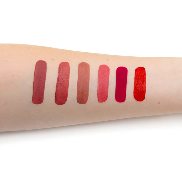 TheBalm Meet Matt(e) Hughes – Mini Liquid Lipsticks Set (6 Shades) Maliha Beauty