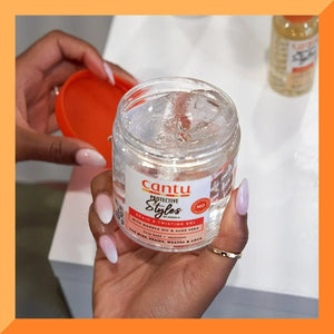 Cantu Protective Styles by Angela Braiding & Twisting Gel with Marula Oil & Aloe Vera, 8 oz | Maliha Beauty