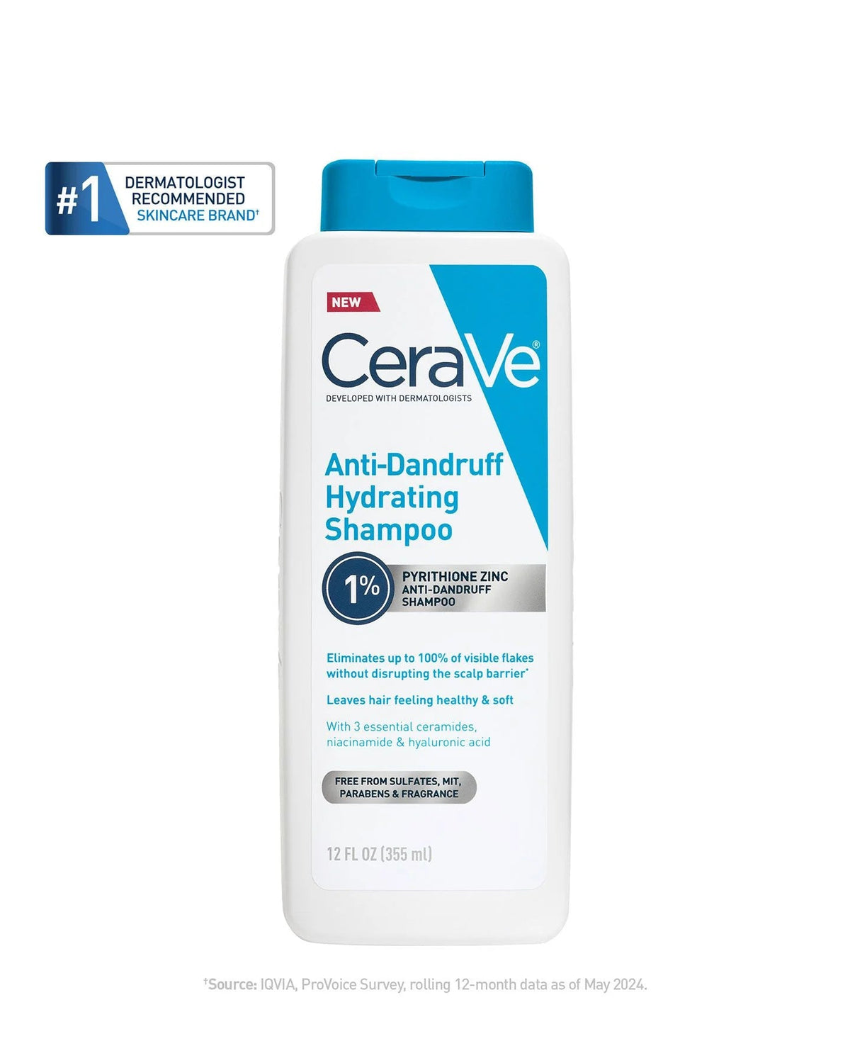 CeraVe Anti-Dandruff Hydrating Shampoo|355ML | Maliha Beauty