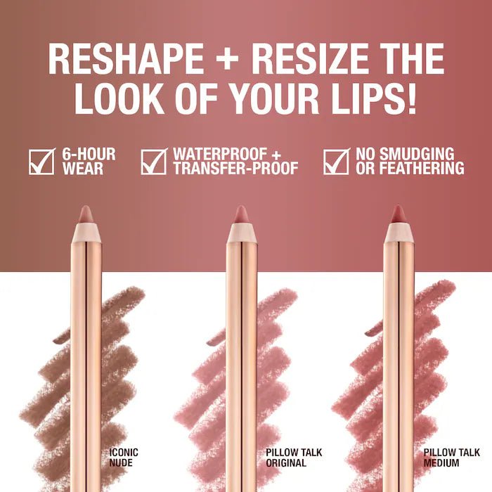 Charlotte Tilbury Mini Iconic Lip Cheat Lip Liner Trio | Maliha Beauty
