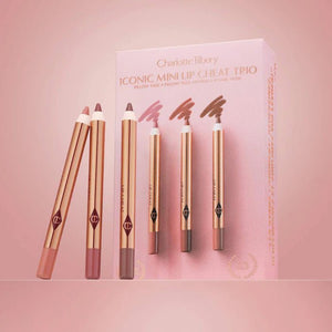 Charlotte Tilbury Mini Iconic Lip Cheat Lip Liner Trio | Maliha Beauty