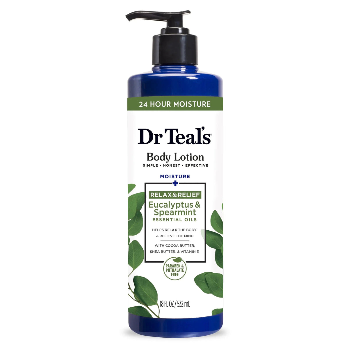 Dr Teal’s Body Lotion - Eucalyptus & Spearmint|522ML | Maliha Beauty