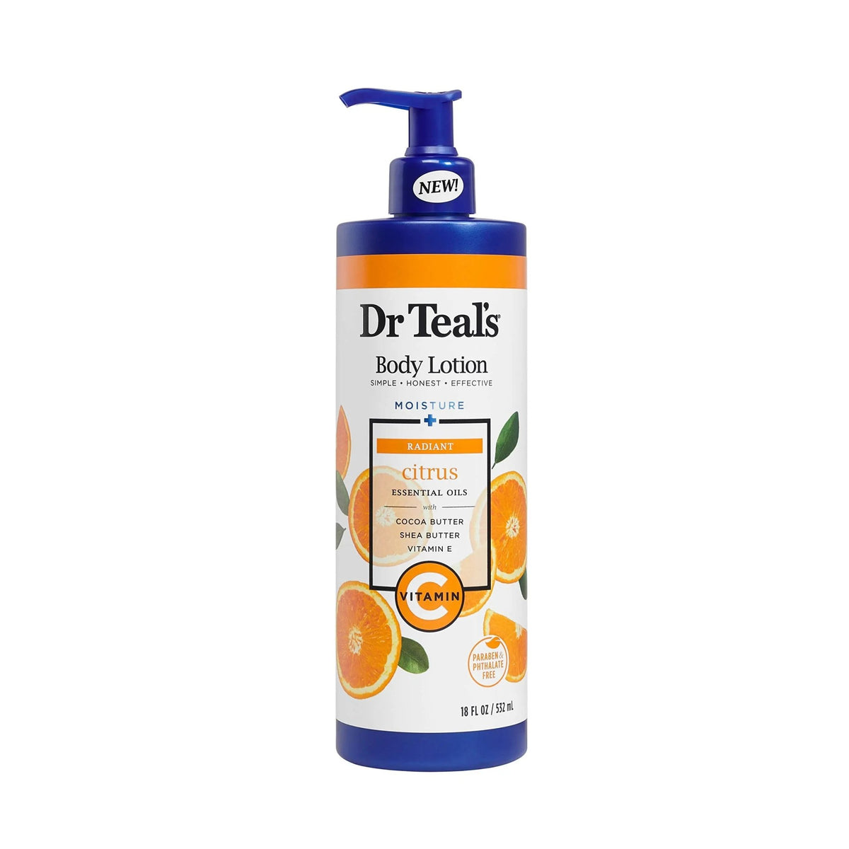 Dr Teal’s Body Lotion - Radiant Citrus|522ML | Maliha Beauty