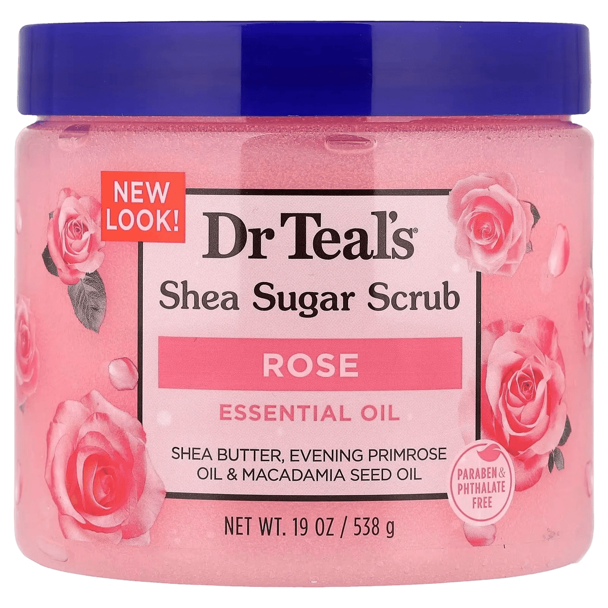 Dr Teal’s Shea Sugar Scrub – Rose | 538g | Maliha Beauty