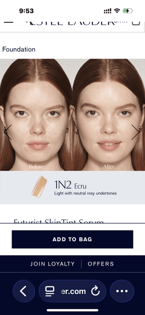 Estée Lauder Futurist SkinTint Serum SPF 20 | Maliha Beauty