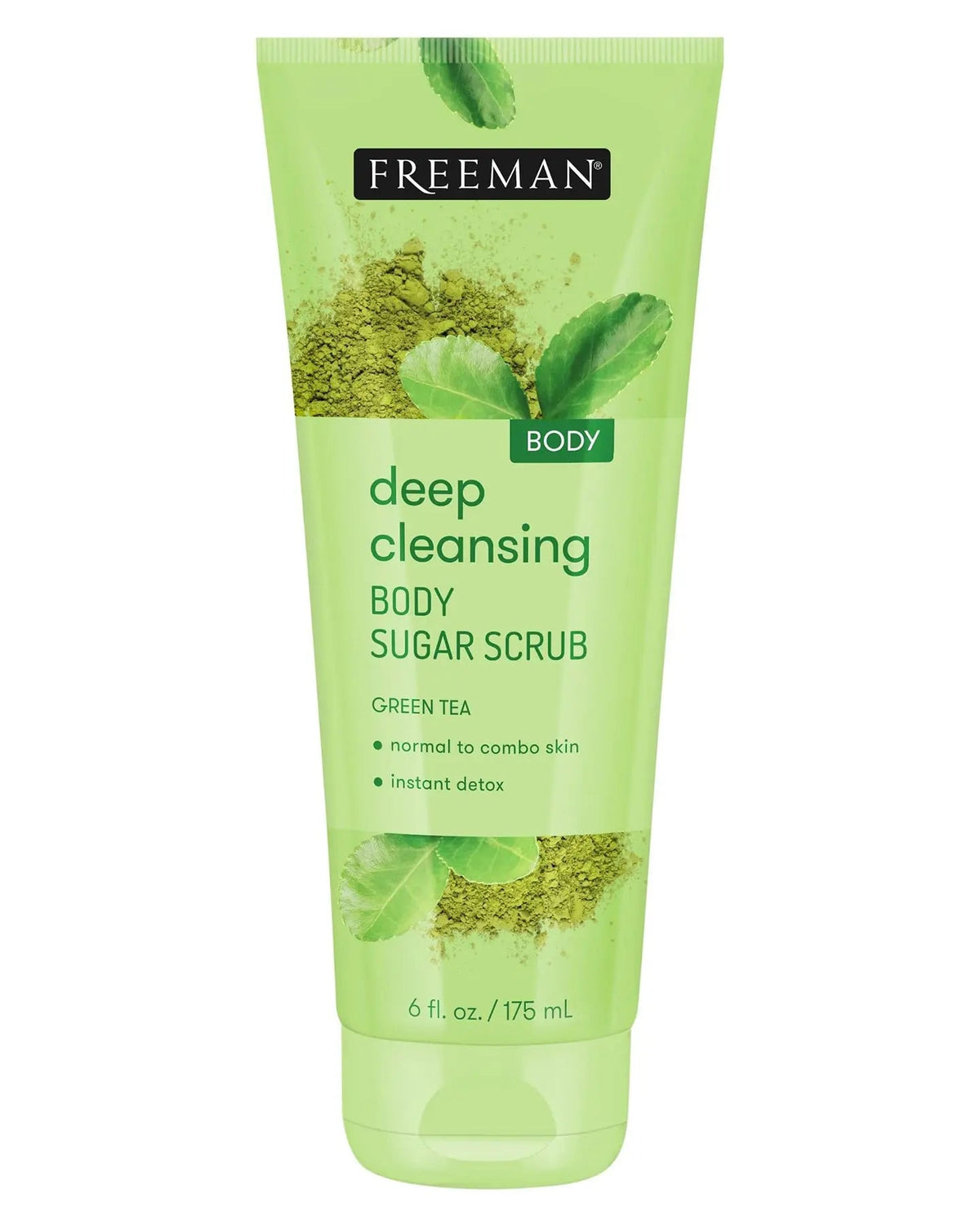 Freeman Deep Cleansing Body Sugar Scrub - Green Tea|175ML | Maliha Beauty