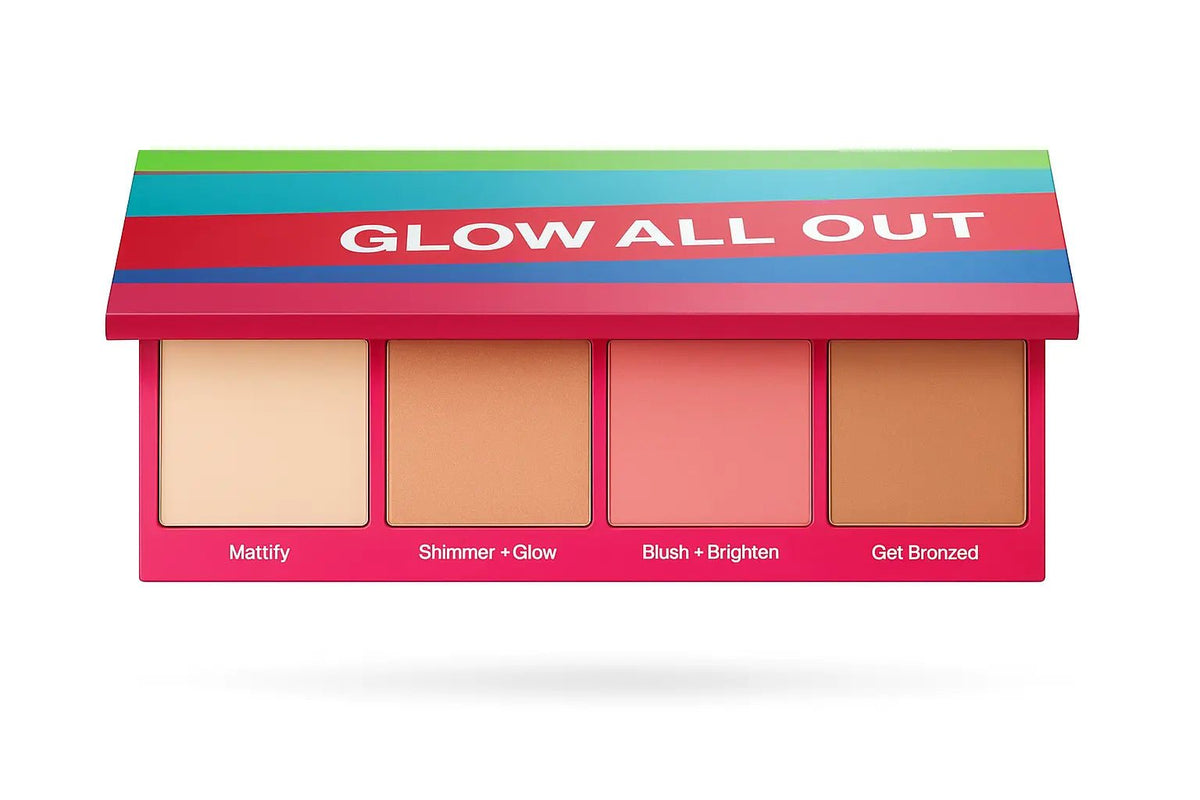 Glow All Out Face Palette For Light To Medium Skin Tones | Maliha Beauty