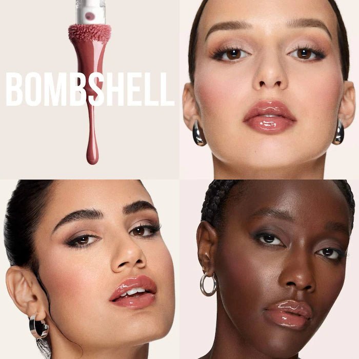 HUDA BEAUTY Faux Filler Shiny Non - Sticky Lip Gloss | Maliha Beauty
