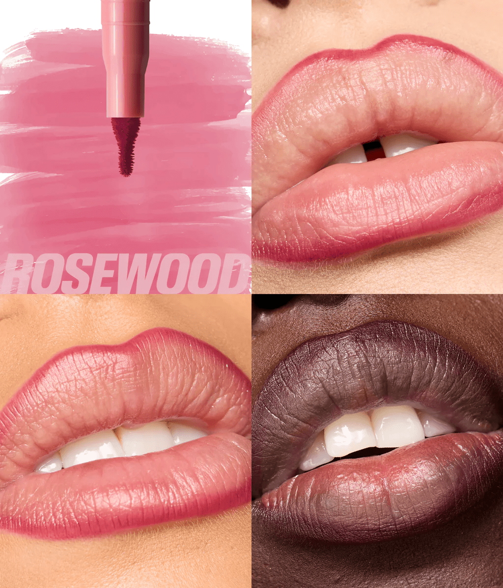 Huda Beauty Makeout Sesh Lip Duo Rosy Nudes | Maliha Beauty