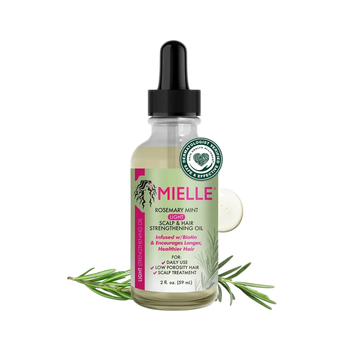Mielle Rosemary Mint Light Scalp & Hair Strengthening Oil | 59ML | Maliha Beauty