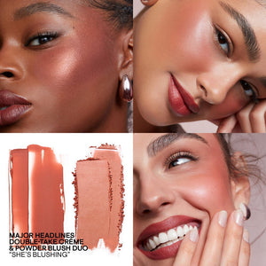 Patrick Ta Major Headlines Double-Take Crème & Powder Blush Duo | Maliha Beauty