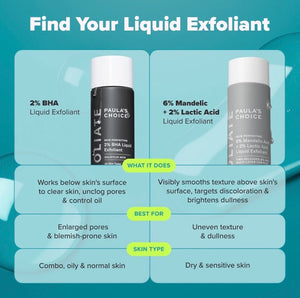 Paula’s Choice Smooth&Glow 2 Full Size Exfoliating Toners | Maliha Beauty