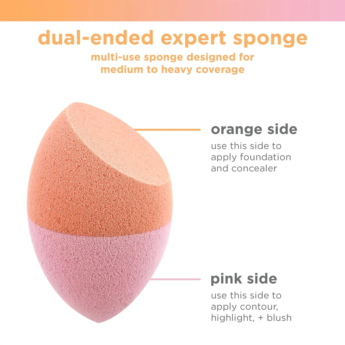 Real Techniques – Dual - Ended Expert Sponge | Maliha Beauty