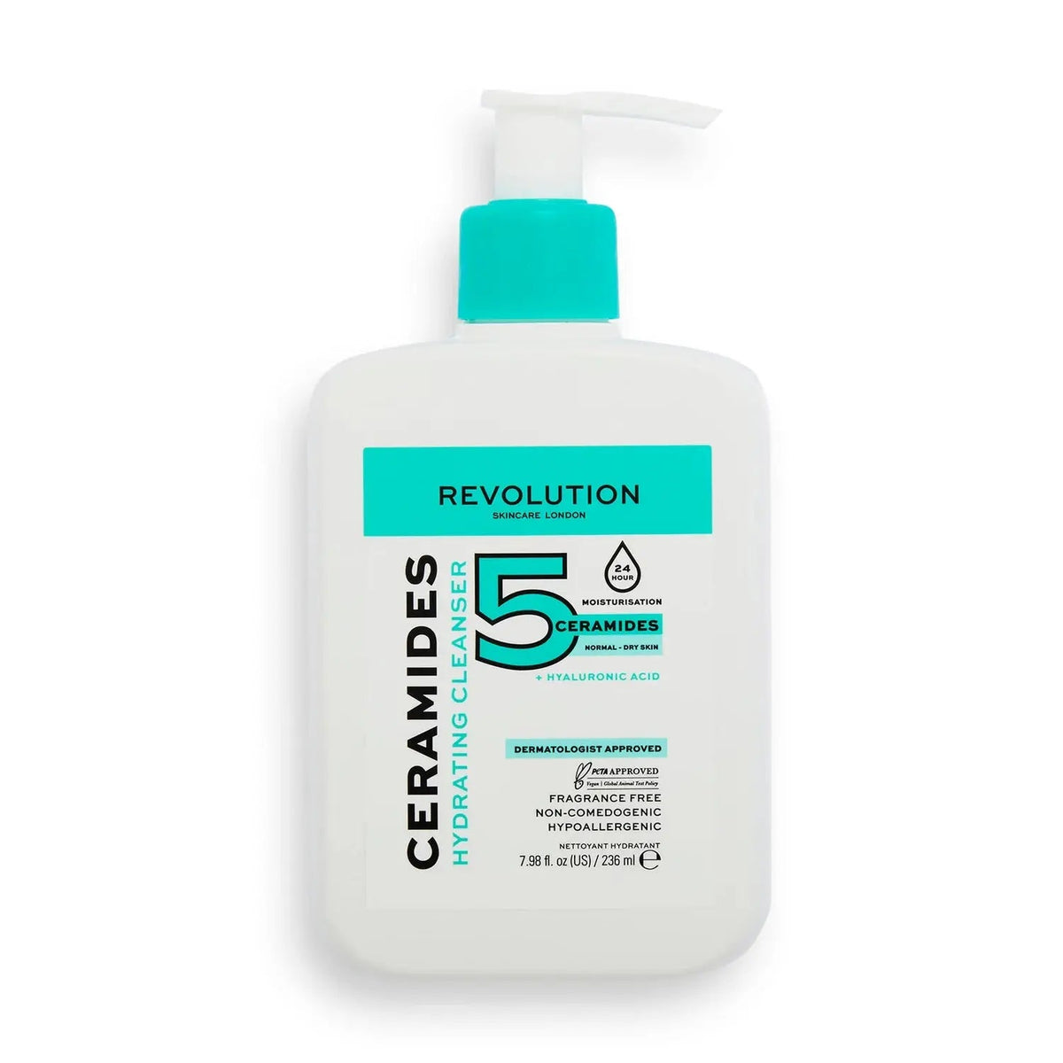 Revolution 5 Ceramides Hydrating Cleanser|236ML | Maliha Beauty