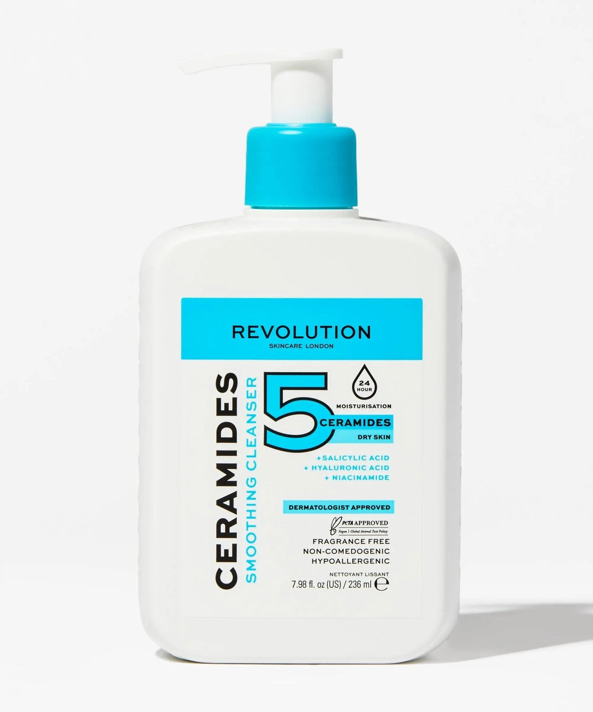 Revolution 5 Ceramides Smoothing Cleanser|236ML | Maliha Beauty