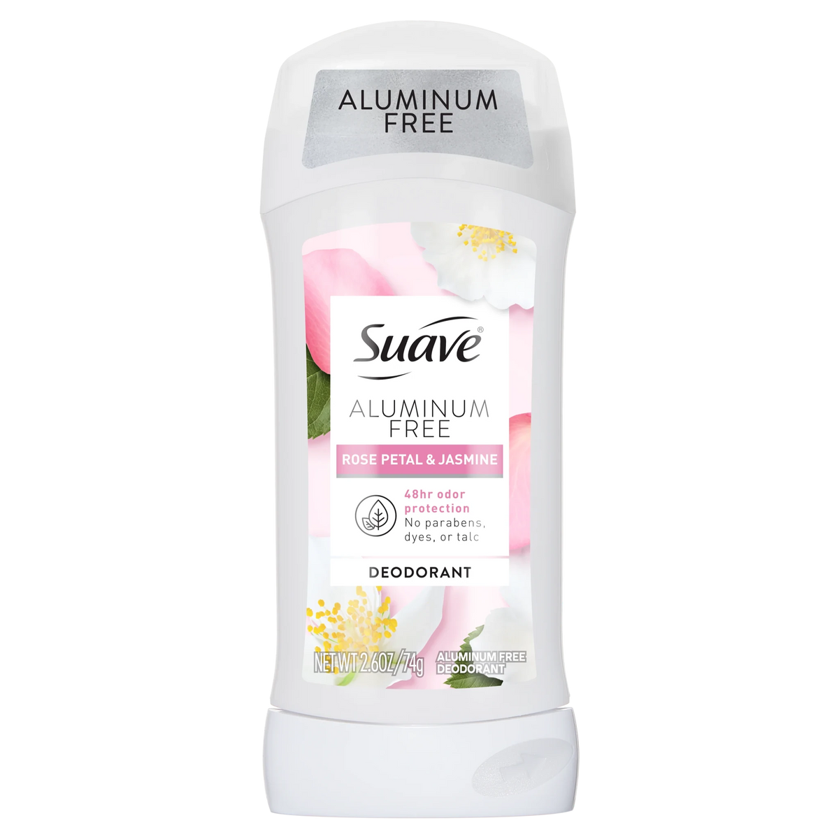Suave Aluminum Free Rose Petal & Jasmine Deodorant – 74g | Maliha Beauty