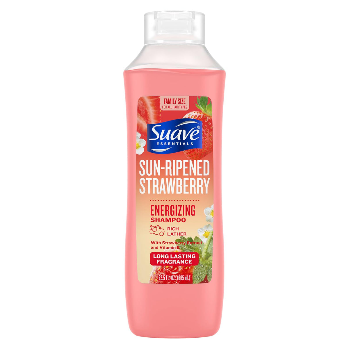 Suave Essentials Sun-Ripened Strawberry Energizing Shampoo | Maliha Beauty