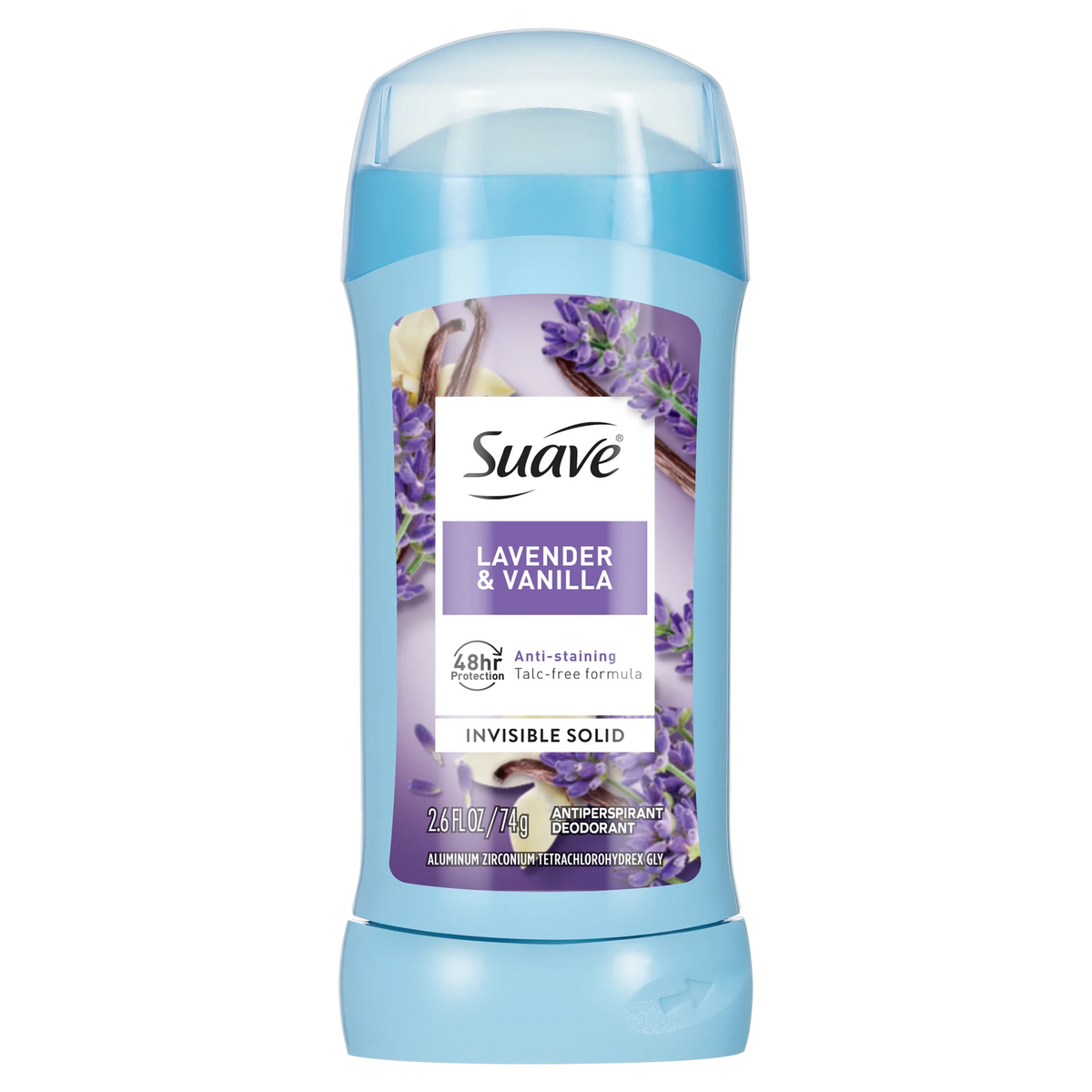 Suave Lavender & Vanilla Invisible Solid Antiperspirant – 74g | Maliha Beauty